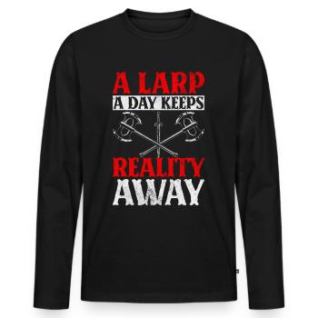 Live-Action-Rollenspiele - Männer Premium Bio Langarmshirt - Schwarz - Vorne - Nico (187cm)