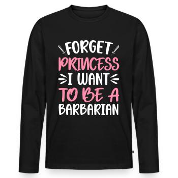 LARP - Men's Premium Organic Long Sleeve Shirt - black - Front - Nico (187cm)