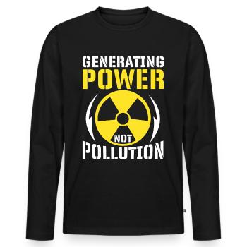 Nuclear Power Nuclear Technology - Men's Premium Organic Long Sleeve Shirt - black - Front - Nico (187cm)