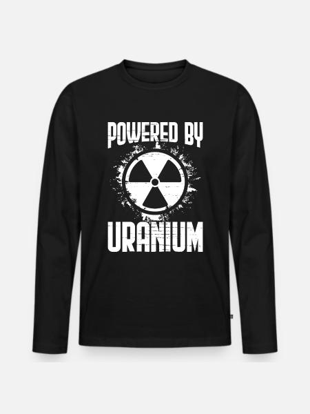 Nuclear Power Plant Nuclear Engineer - Men's Premium Organic Long Sleeve Shirt - black