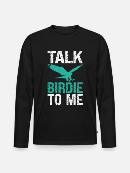 Funny Birdwatcher Falconer Falconry - Men's Premium Organic Long Sleeve Shirt - black