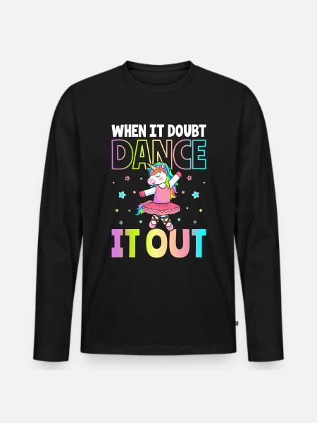 Ballet Ballerina - Men's Premium Organic Long Sleeve Shirt - black