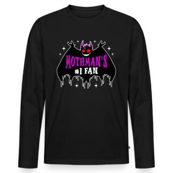 Funny Cryptoid Cryptozoology - Men's Premium Organic Long Sleeve Shirt - black - Front - Nico (187cm)