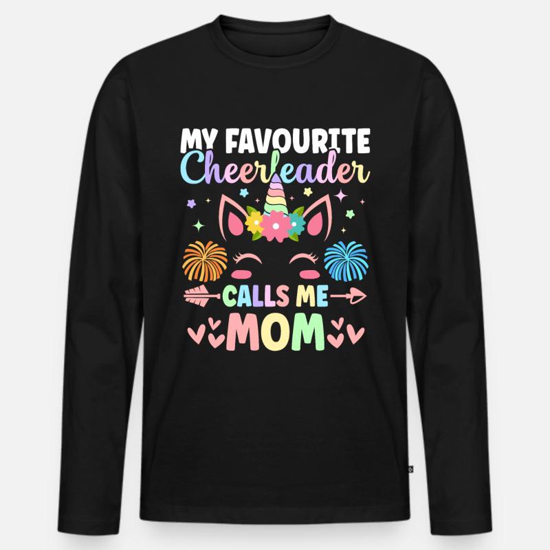 Cheerleading Cheer - Männer Premium Bio Langarmshirt - Schwarz