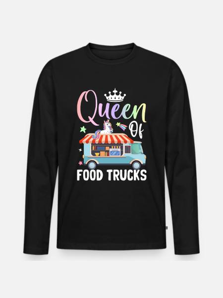 Female - Men's Premium Organic Long Sleeve Shirt - black