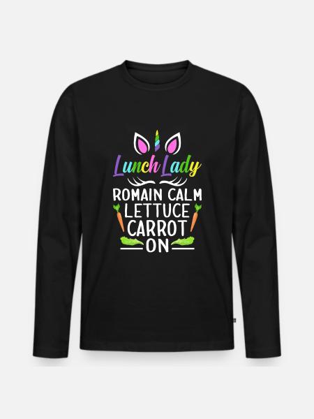 Cafeteria Crew - Men's Premium Organic Long Sleeve Shirt - black
