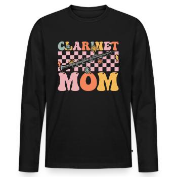 Groovy Klarinettist - Männer Premium Bio Langarmshirt - Schwarz - Vorne - Nico (187cm)