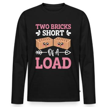 Funny Southern Slang Country - Men's Premium Organic Long Sleeve Shirt - black - Front - Nico (187cm)