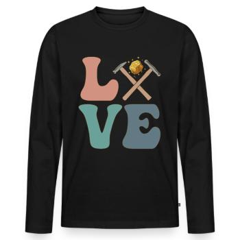 Goldsmith Goldsmith's Art Jewelry Maker - Men's Premium Organic Long Sleeve Shirt - black - Front - Nico (187cm)