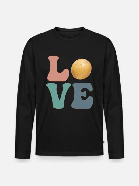 Potatoes Potatoes - Men's Premium Organic Long Sleeve Shirt - black