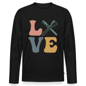 Sculpteur de sculptures - T-shirt manches longues Premium bio Homme - noir - Devant - Nico (187cm)