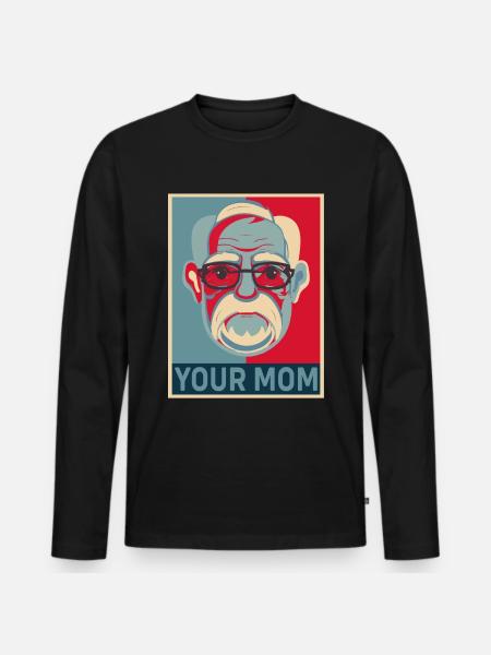 Lustig Sigmund Freud Psychologie Psychologe - Männer Premium Bio Langarmshirt - Schwarz