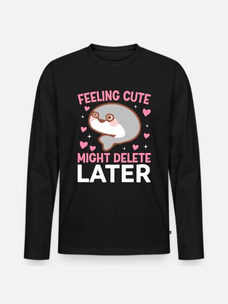 Sacabambaspis Fish Meme - Men's Premium Organic Long Sleeve Shirt - black