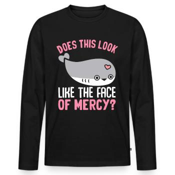 Lustiges Sacabambaspis Fisch Meme - Männer Premium Bio Langarmshirt - Schwarz - Vorne - Nico (187cm)