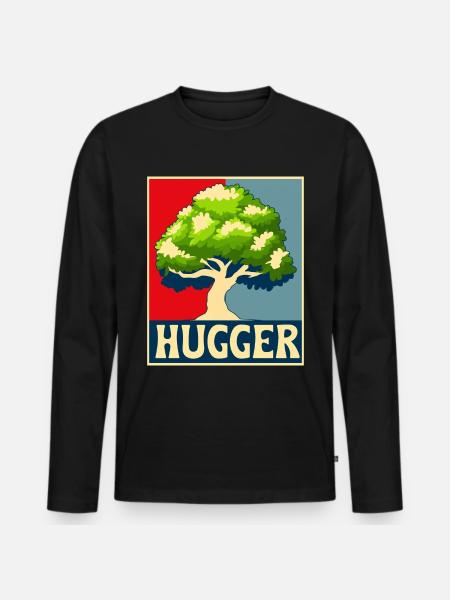 Environmentalist, Nature Lover - Men's Premium Organic Long Sleeve Shirt - black