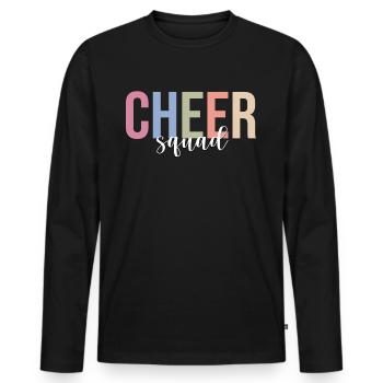Cheerleading Cheerleaders - Men's Premium Organic Long Sleeve Shirt - black - Front - Nico (187cm)