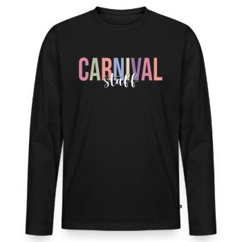 Funny Circus Lover Circus Family Match - Men's Premium Organic Long Sleeve Shirt - black - Front - Nico (187cm)