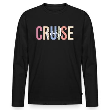 Cruise Holiday Cruise Cruise Ship - Men's Premium Organic Long Sleeve Shirt - black - Front - Nico (187cm)