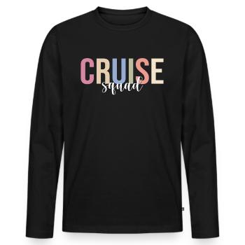 Cruise Holiday Cruise Cruise Ship - Men's Premium Organic Long Sleeve Shirt - black - Front - Nico (187cm)