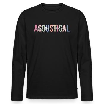 Technology Acoustic Engineer - Men's Premium Organic Long Sleeve Shirt - black - Front - Nico (187cm)