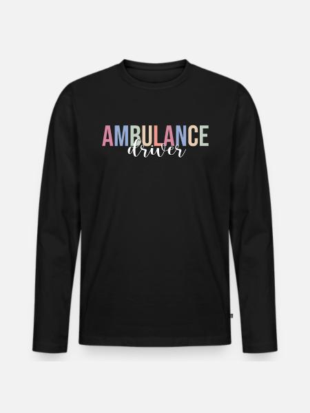 First Responder Paramedic - Men's Premium Organic Long Sleeve Shirt - black