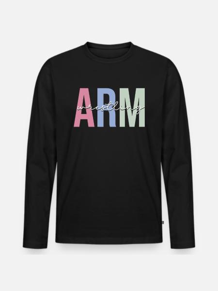 Arm wrestlers - Men's Premium Organic Long Sleeve Shirt - black