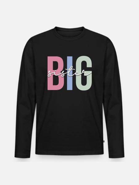 Older sister - Men's Premium Organic Long Sleeve Shirt - black