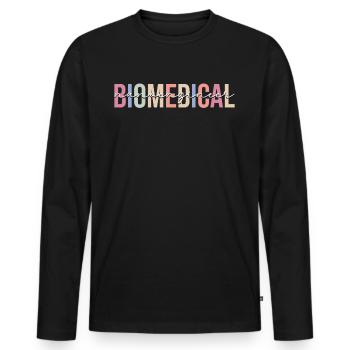 Technologie - T-shirt manches longues Premium bio Homme - noir - Devant - Nico (187cm)