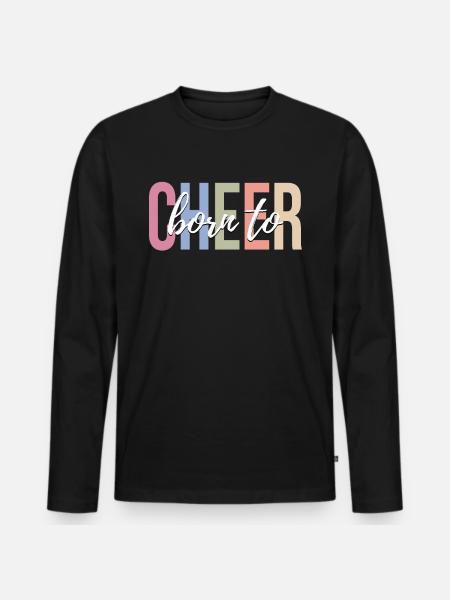 Cheerleading Cheerleaders - Men's Premium Organic Long Sleeve Shirt - black