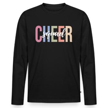 Cheerleading Cheerleaders - Men's Premium Organic Long Sleeve Shirt - black - Front - Nico (187cm)