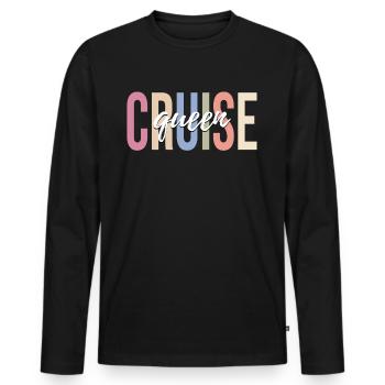 Cruise Holiday Cruise Cruise Ship - Men's Premium Organic Long Sleeve Shirt - black - Front - Nico (187cm)