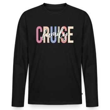 Cruise Holiday Cruise Cruise Ship - Men's Premium Organic Long Sleeve Shirt - black - Front - Nico (187cm)