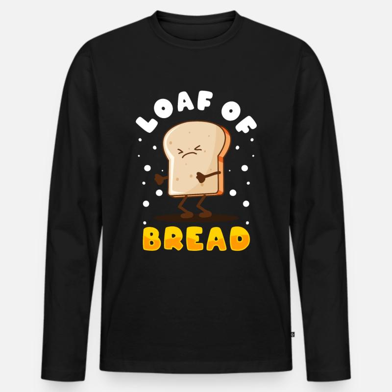 Bread Baking Bread Maker - Men's Premium Organic Long Sleeve Shirt - black