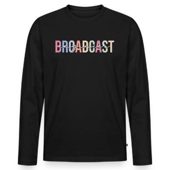 Broadcasting technician technology - Men's Premium Organic Long Sleeve Shirt - black - Front - Nico (187cm)