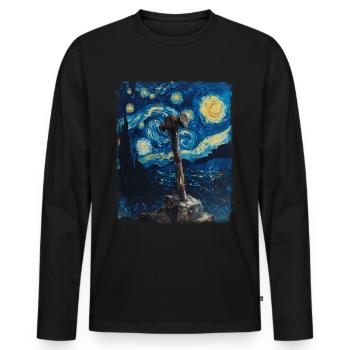 Bladesmith Bladesmith Cutler Ster - T-shirt manches longues Premium bio Homme - noir - Devant - Nico (187cm)