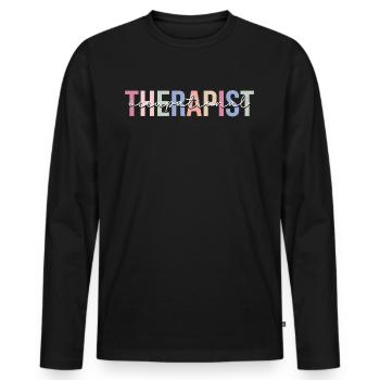 Occupational Therapist Occupational Therapy O - Men's Premium Organic Long Sleeve Shirt - black - Front - Nico (187cm)
