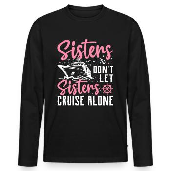 Sisters Cruise Solo Cruise Cruise - Men's Premium Organic Long Sleeve Shirt - black - Front - Nico (187cm)