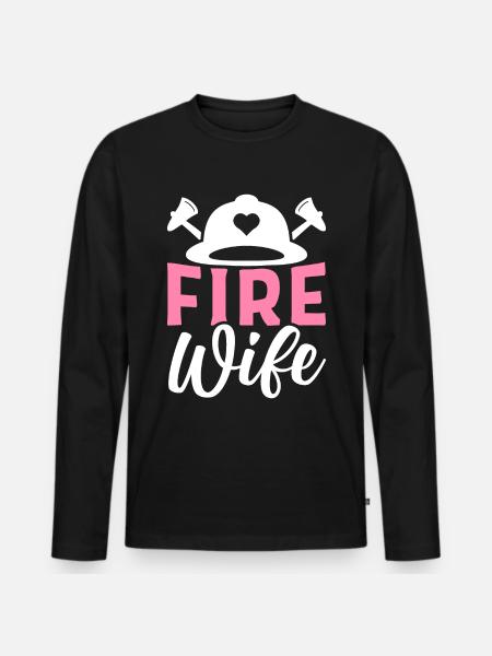 Firefighter Firefighter Firefighter - Men's Premium Organic Long Sleeve Shirt - black