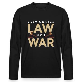 Lawyer Lawyer Legal Advice Law - Men's Premium Organic Long Sleeve Shirt - black - Front - Nico (187cm)