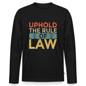 Lawyer Lawyer Legal Advice Law - Men's Premium Organic Long Sleeve Shirt - black - Front - Nico (187cm)