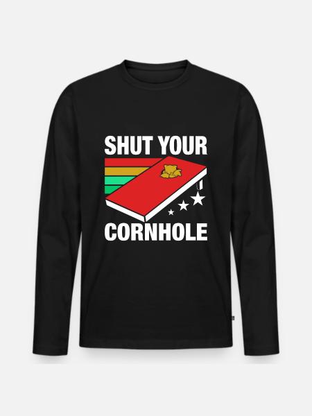 Cornhole - T-shirt manches longues Premium bio Homme - noir