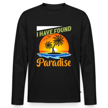 Playa del Carmen Paradise Mexiko Stadt Urlaub - Männer Premium Bio Langarmshirt - Schwarz - Vorne - Nico (187cm)