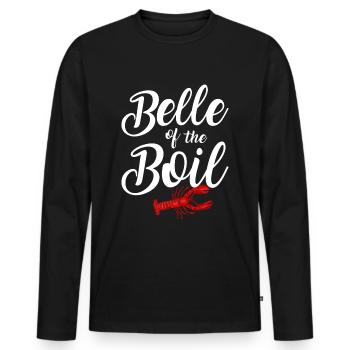 Küchenschöhnheit Meeresfrüchte Krebse Krabben - Männer Premium Bio Langarmshirt - Schwarz - Vorne - Nico (187cm)