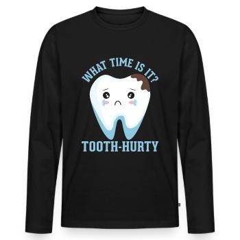 Dentist Dentist Dentistry Dental Treatment - Men's Premium Organic Long Sleeve Shirt - black - Front - Nico (187cm)
