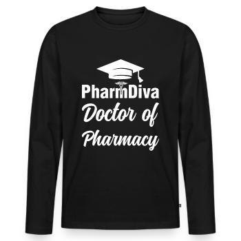 Apotheker Doktor der Medizin Doktor der Apotheke - Männer Premium Bio Langarmshirt - Schwarz - Vorne - Nico (187cm)