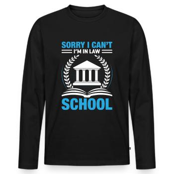 Lawyer Law Student Court Law Firm Law - Men's Premium Organic Long Sleeve Shirt - black - Front - Nico (187cm)