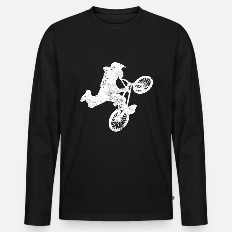 BMX - Männer Premium Bio Langarmshirt - Schwarz