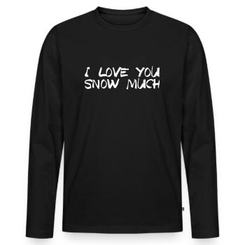 front 20121608553560284 - Männer Premium Bio Langarmshirt - Schwarz - Vorne - Nico (187cm)