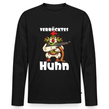 front 68541611239130944 - Männer Premium Bio Langarmshirt - Schwarz - Vorne - Nico (187cm)