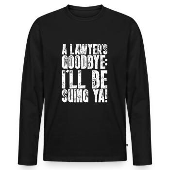 front 45091608543952130 - Männer Premium Bio Langarmshirt - Schwarz - Vorne - Nico (187cm)